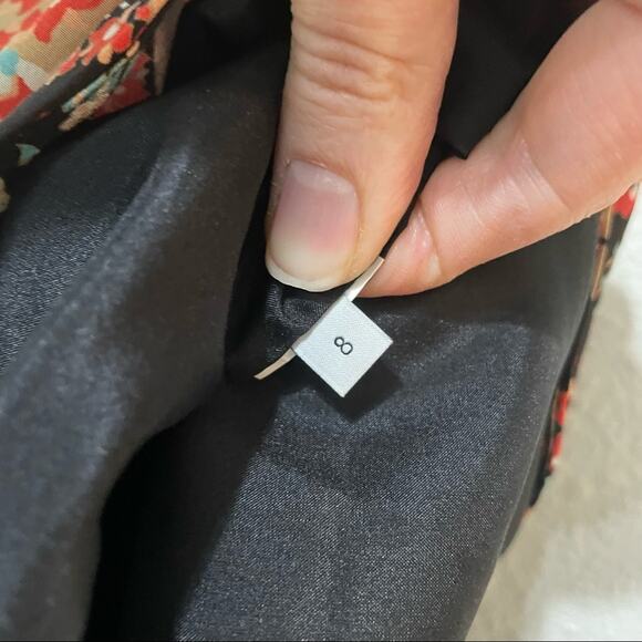 Thakoon Silk Paisley Print Sleeveless Ruched Sheath Dress Womens 8 Bodycon - Picture 5 of 7